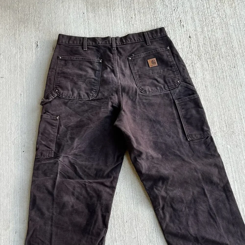 Carhartt brown double knee work wear carpenter pants